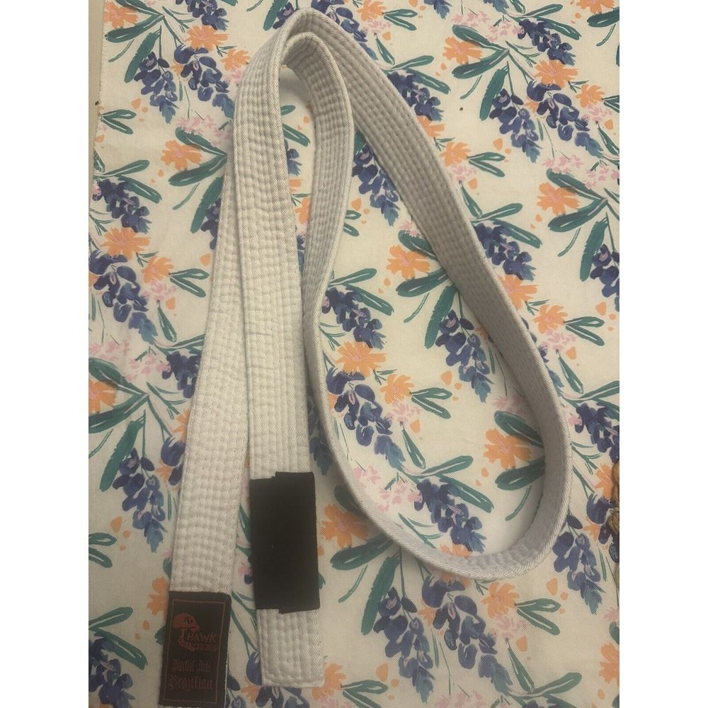 Hawk Jiu-Jitsu Martial Arts MMA White Belt Size K2 New without tag.